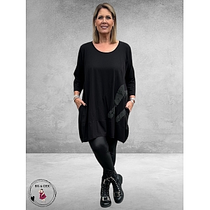 VINCENZO ALLOCCA Tuniek Zwart Abstract